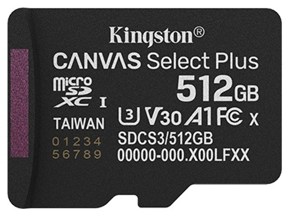 Карта памяти Kingston microSDXC SDCS3/512GBSP 512 Гб