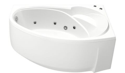 Ванна акриловая BAS Фэнтази правая 1500х880 с гидромассажем и каркасом