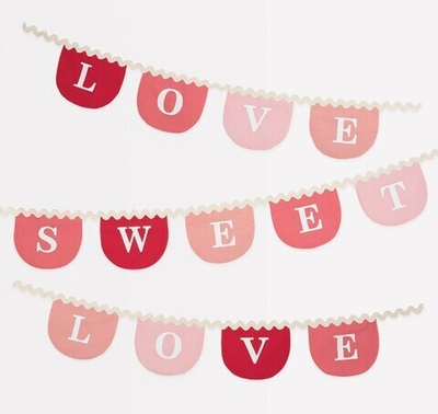 Гирлянда текстильная "Love Sweet" 3,7 м