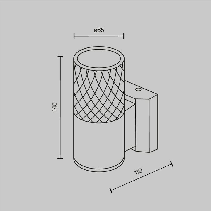 Уличный настенный светильник Maytoni Bowery O583WL-01B