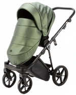 Детская коляска Adamex Belissa Deluxe 3 в 1 B-SM14 (ЗЕЛЁН.ПЕРЛ.КОЖА)