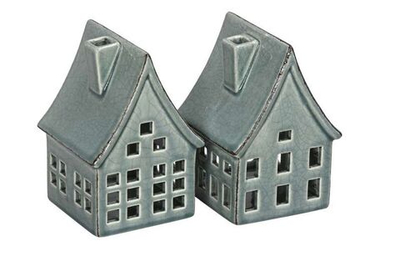 Подсвечник "Домик" в ассортименте 9x10x14см