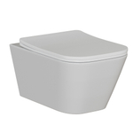 Унитаз подвесной безободковый WAVE EGO Tornado3.0 сид. дюропласт, м/л, быстр, БЕЛЫЙ глянец (XL)