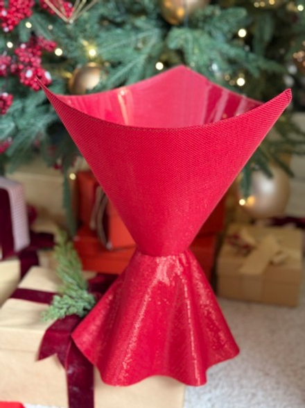 Платье Мерцание (треугольник). Цвет:Малиновый.