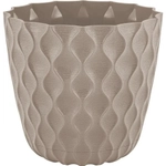 Горшок для цветов InGreen Wave с дренажной сеткой и съемным поддоном 0,65л,D115мм французс