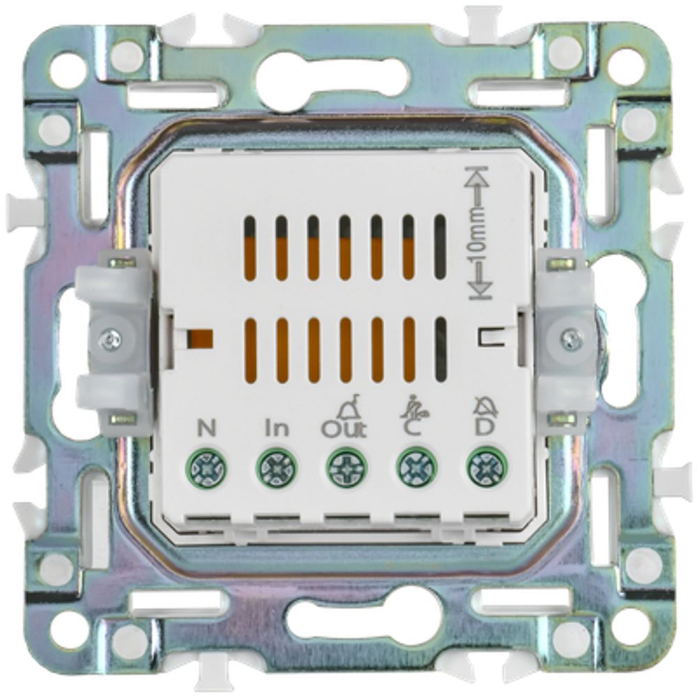 SKANDY Кнопка звонка с индикацией для отелей 10А SK-V17Sa песочный IEK