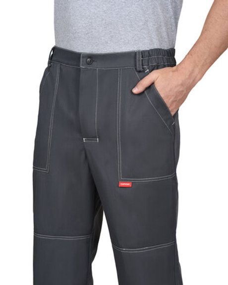 Брюки из антиэлектростатической ткани серые пл. 260 г/кв.м МВО