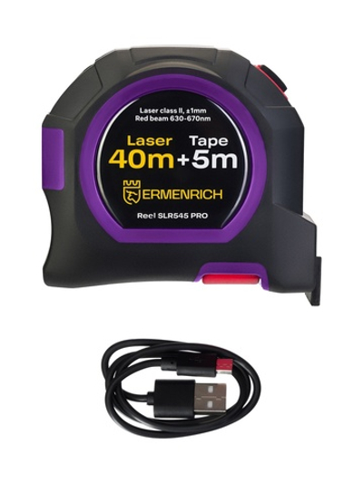 Рулетка с лазерным дальномером Ermenrich Reel SLR545 PRO