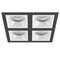 Комплект из светильников и рамки Lightstar Domino Quadro (214547+214506+214506+214506+214506) D54706060606