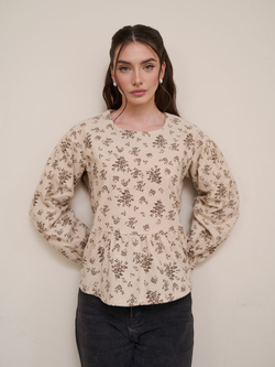 Блузка с баской нарядная