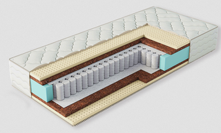 Матрас Актив Софт TFK256 кокос20мм+латекс20мм
