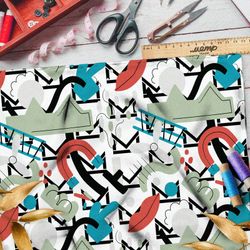 Ткань муслин лопасти, магниты и губы