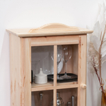 Шкаф навесной, 48х28х73, Лена, для кухни и в ванную, 1 дверь, из массива дерева, в натуральной отделке, Dipriz