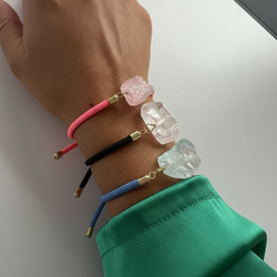 Браслет. Голубой кварц