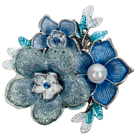 Брошь Shadore Букет XZ1442.21 BL/S