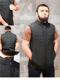 Легкий жилет без капюшона с водоотталкивающим материалом