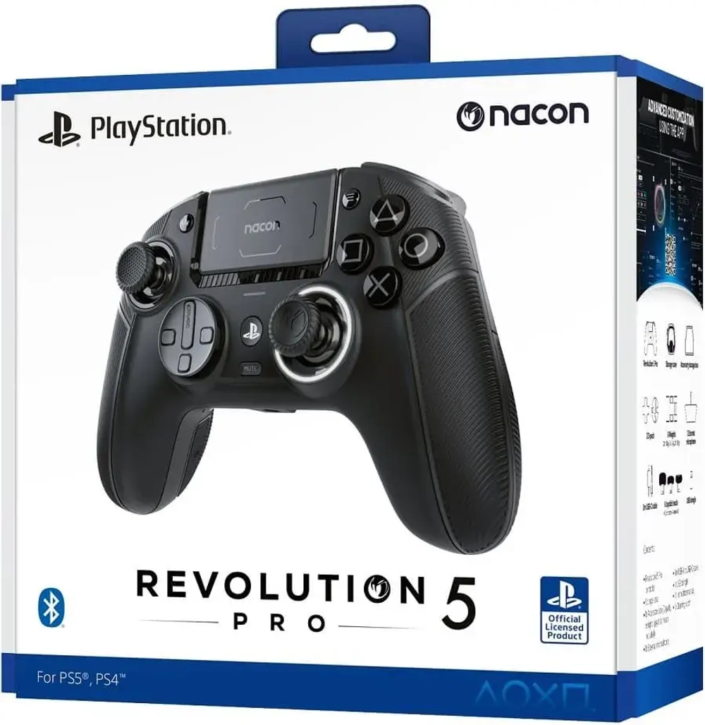 Беспроводной геймпад Nacon Revolution 5 Pro Black (Черный) для PlayStation 5/4