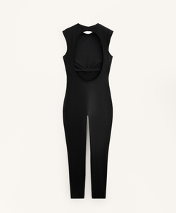 Oysho Длинный комбинезон Evermove без рукавов, черный