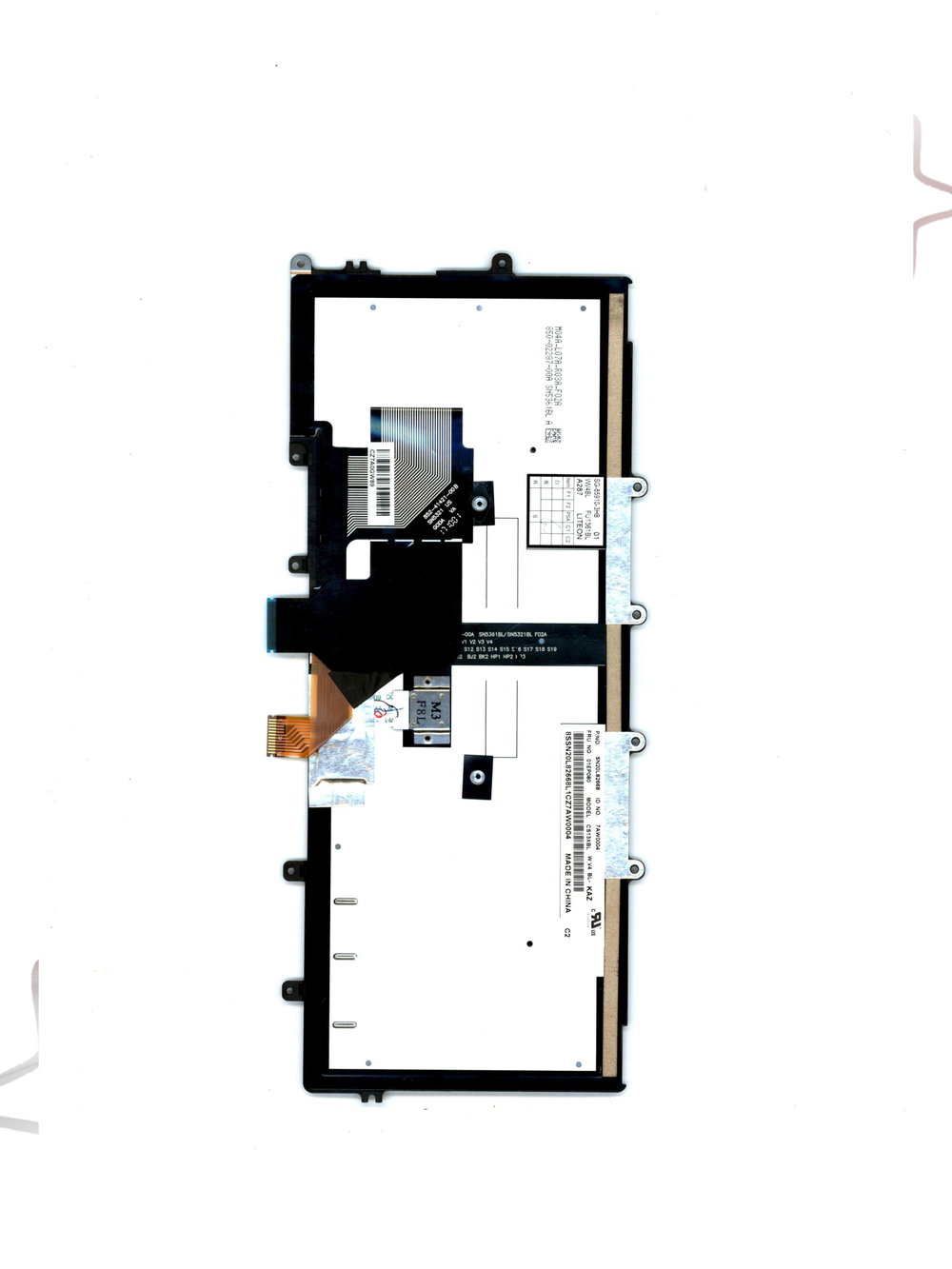 Клавиатура для Ноутбука Lenovo LenovoThinkPad X240/X250/X260/X270/A275 с подсветкой, раскладка - казахская, черная (01EP080)