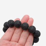 Лава вулканическая натуральная, 16,3мм, шар