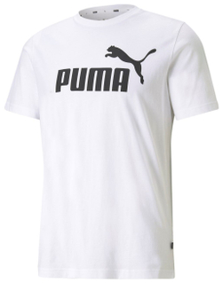 Теннисная футболка Puma ESS Logo Tee - White