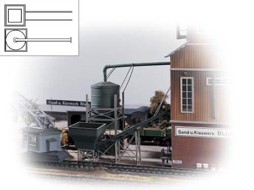 Загрузочный бункер фабрики по переработке песка