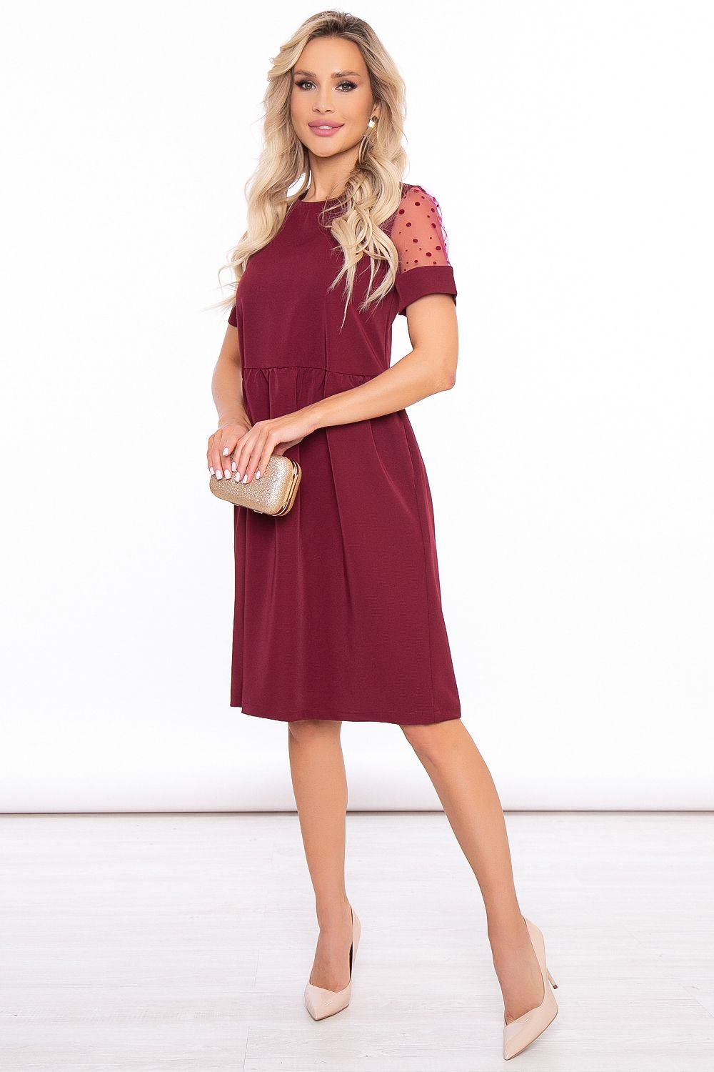 Платье "Богемия" (бордо) П3038 LT Collection (Акция)