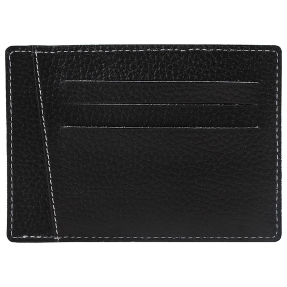 Кредитница мужская FABULA "Blackwood", натуральная кожа, отстрочка, 8 карманов, черная, K.22.CD