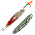 Зимняя блесна Eco Pro Судачья, красный флекс (60мм, 10гр)