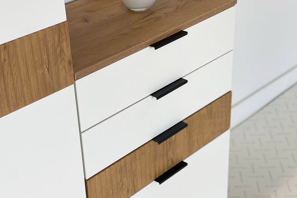 Комод Бери  600х354х863 (Дуб крафт золотой/Белое дерево), ЛДСП 16 мм, Мебельсон, г. Ижевск