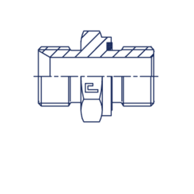 Штуцер FE BSP 3/8" BSP 3/8" CAST