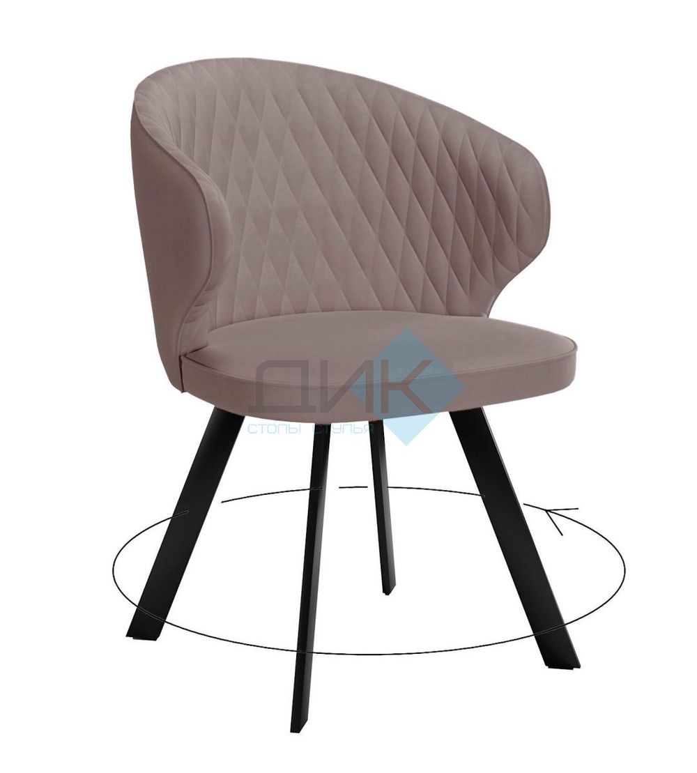 Стул DikLine 249 поворотный опоры чёрные