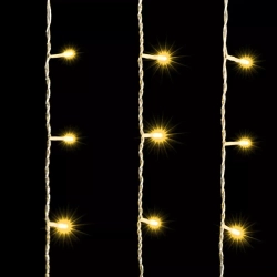 Светодиодный занавес 2*3 м., 600 теплых белых LED ламп, прозрачный провод ПВХ, LTC (PCL602-10-2WW)
