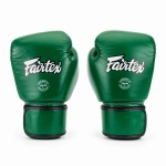 Боксёрские перчатки Fairtex Real Leather Boxing green