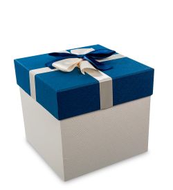 WF-40/3-B Коробка «Квадрат» цв.бел./син.