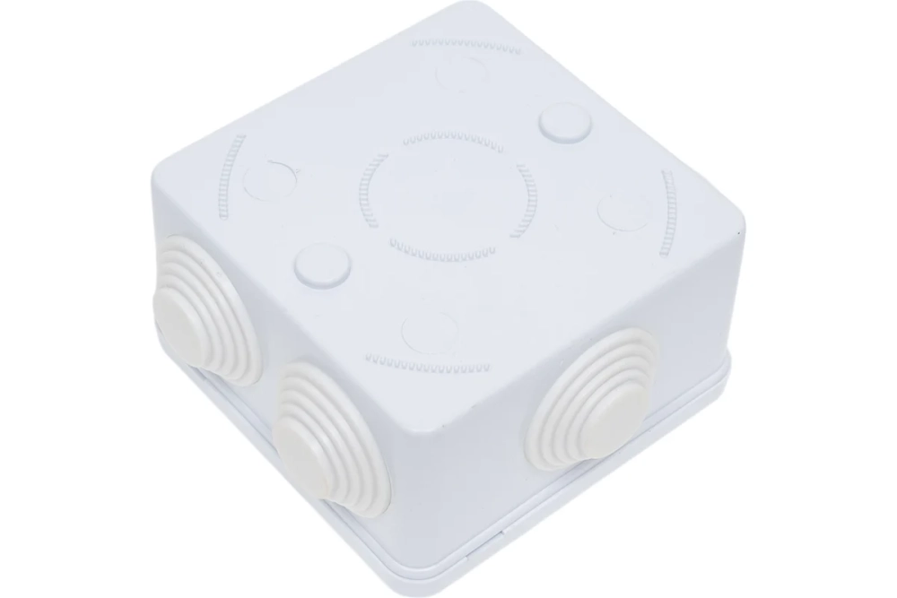 Разветвительная коробка STEKKER EBX30-01-65, 7 мембранных вводов, IP65, светло-серая 39553