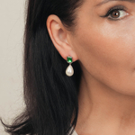Серьги Fiore Luna EMERALD ACE22420-07