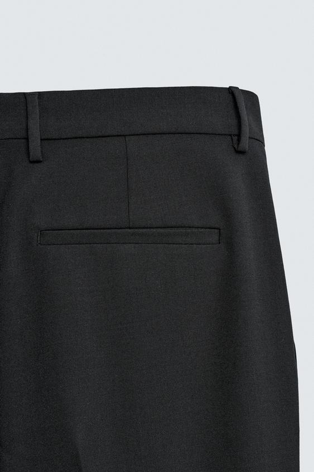 ZARA БРЮКИ STRAIGHT FIT ИЗ СМЕСОВОЙ ШЕРСТИ — LIMITED EDITION, ЧЕРНЫЙ