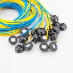 Комплект электродов для энцефалографии Эл ЭГМ (чашечковые электроды 22 шт, электрод ушной 2 шт, провода 24 шт)