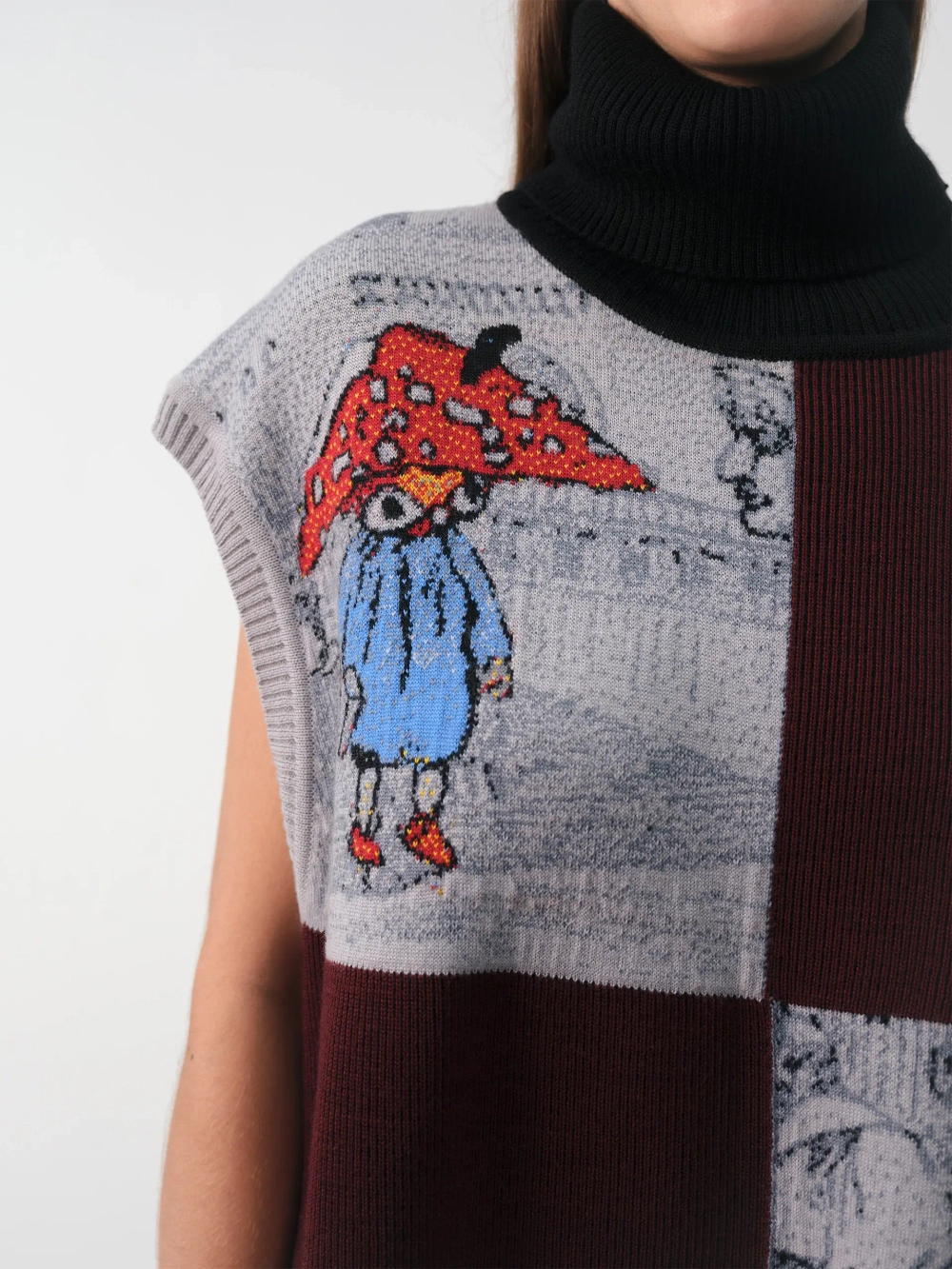 Жилет принтованный OLA OLA