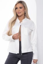 Жакет на молнии Александра (белый) Б8898 LT Collection