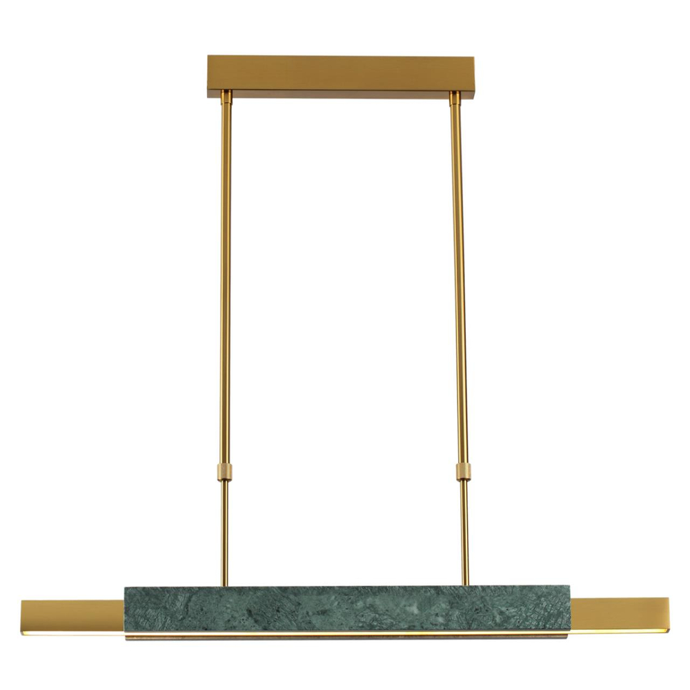 4360/25L MIDCENT ODL24 000 изумрудный мрамор/антич.бронза/металл/акрил Подвесной светильник IP20 LED 25W 3000K 220V MARMI