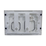 Кнопка смыва AZARIO NEW-TS механическая, двойной смыв, квадратные кнопки, ABS пластик, сатин (AZ-ABS-002-GG)