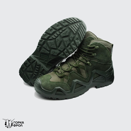 Ботинки Lowa Zephyr Mid олива, треккинговые (лето/демисезон)