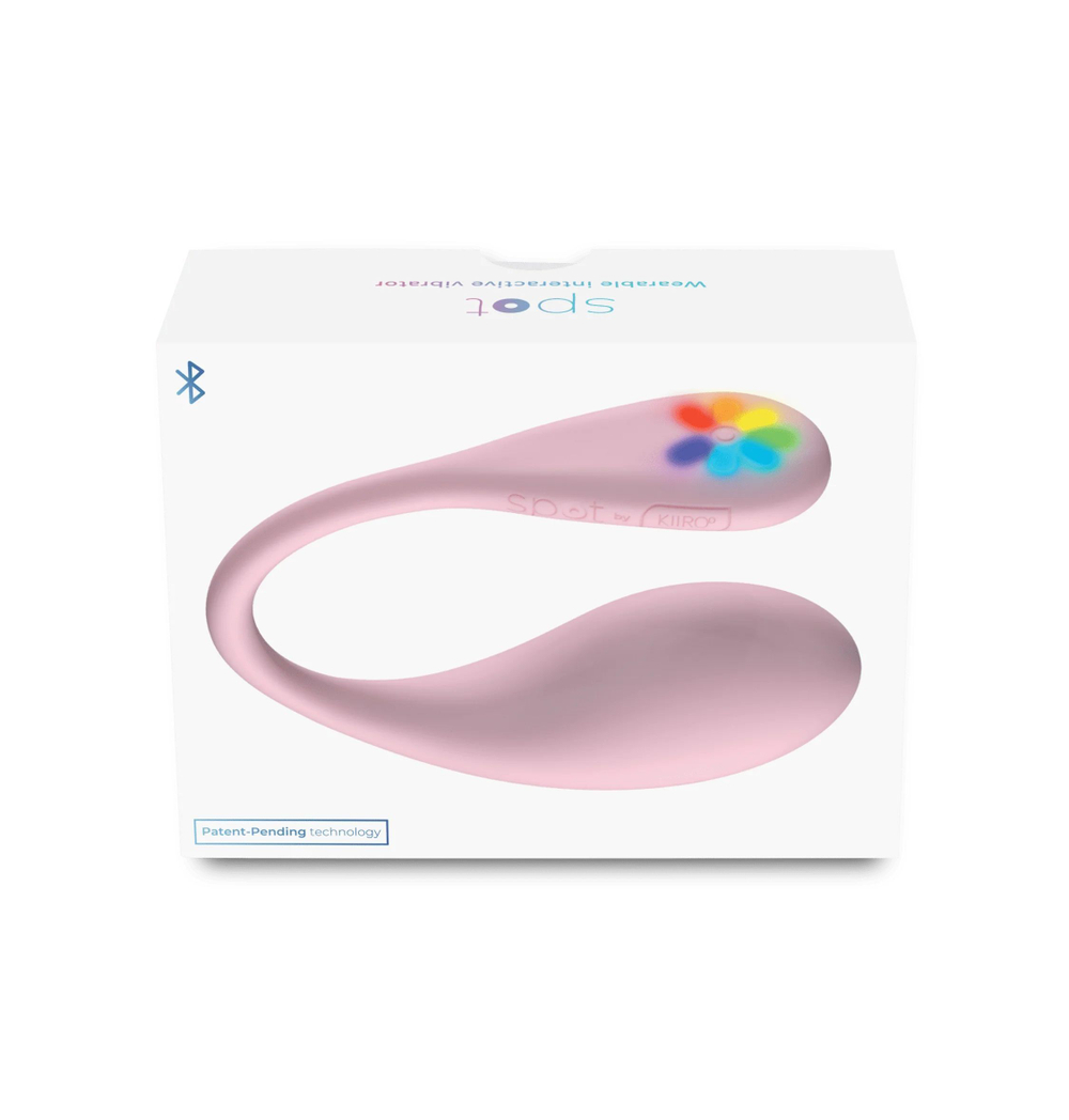 Розовое интерактивное виброяйцо Spot