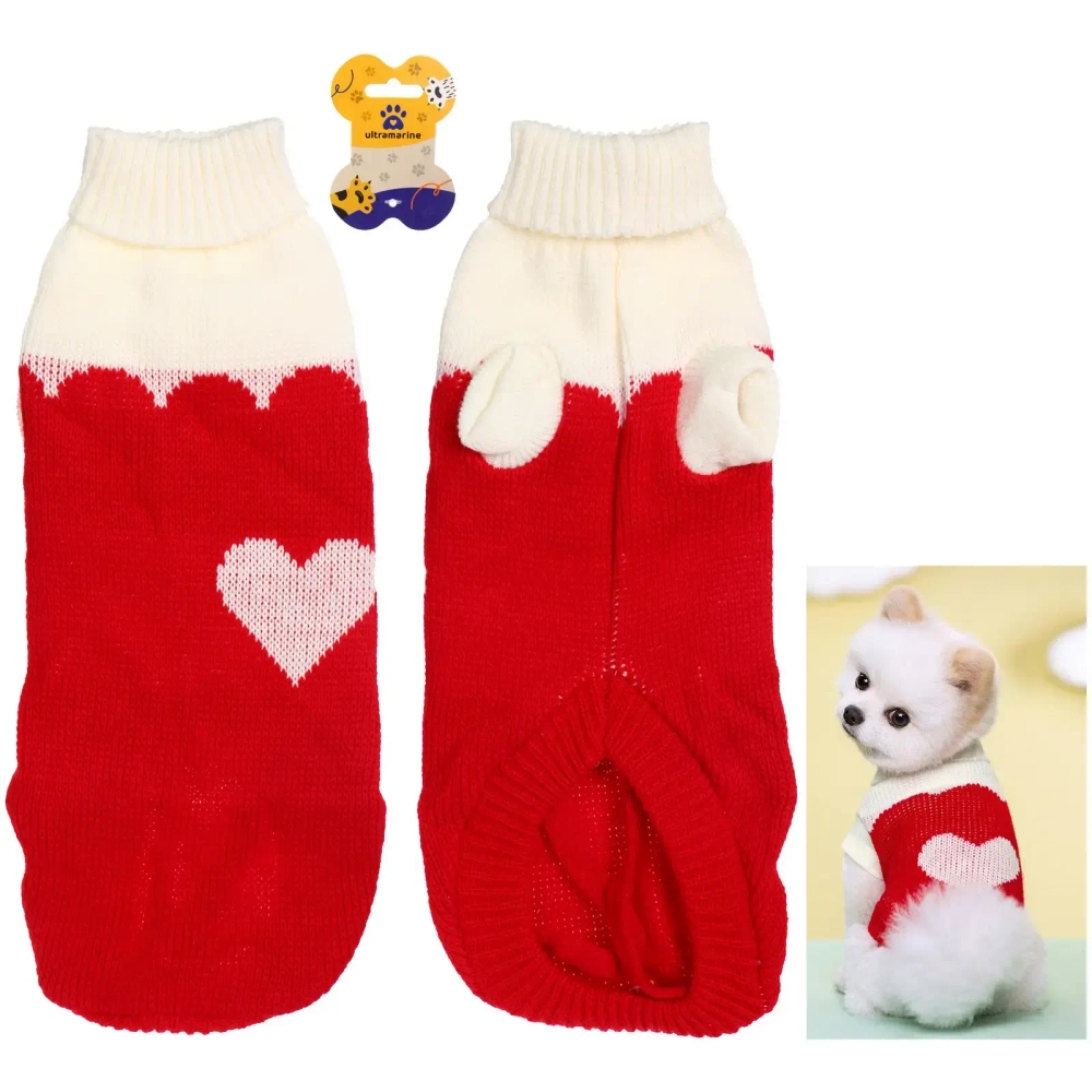 Кофта - свитер для мелких пород собак и кошек «BRO Style ♥», цвет красный, р L