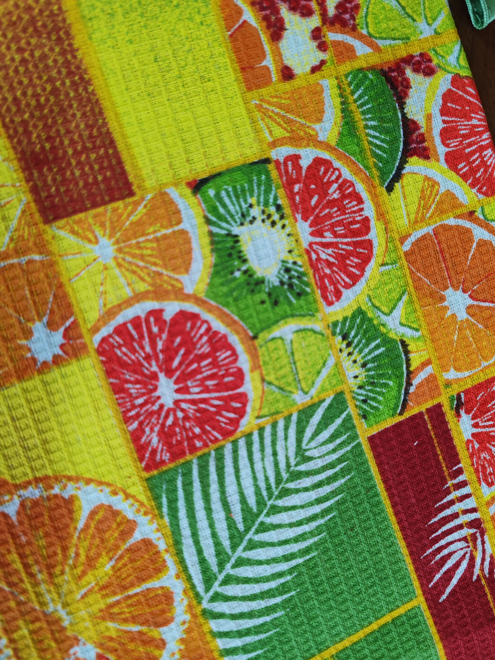 Полотенце кухонное, круглое, 2 шт, вафельное полотно