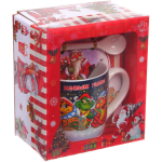 Кружка керамическая 200мл «Трио змеек» с ложкой в подарочной коробке