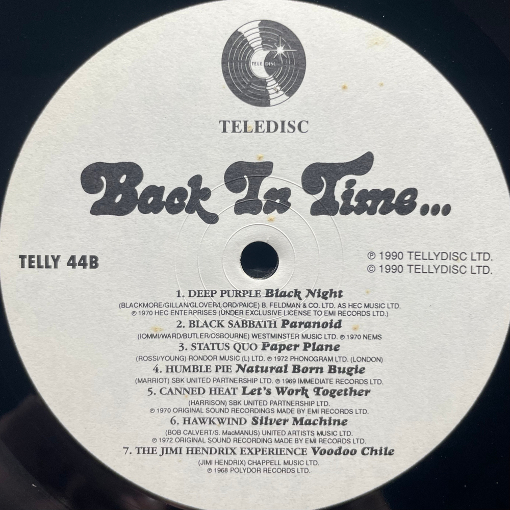 Сборник Back In Time... The Sound Of The Seventies 4LP (Англия 1990г.)