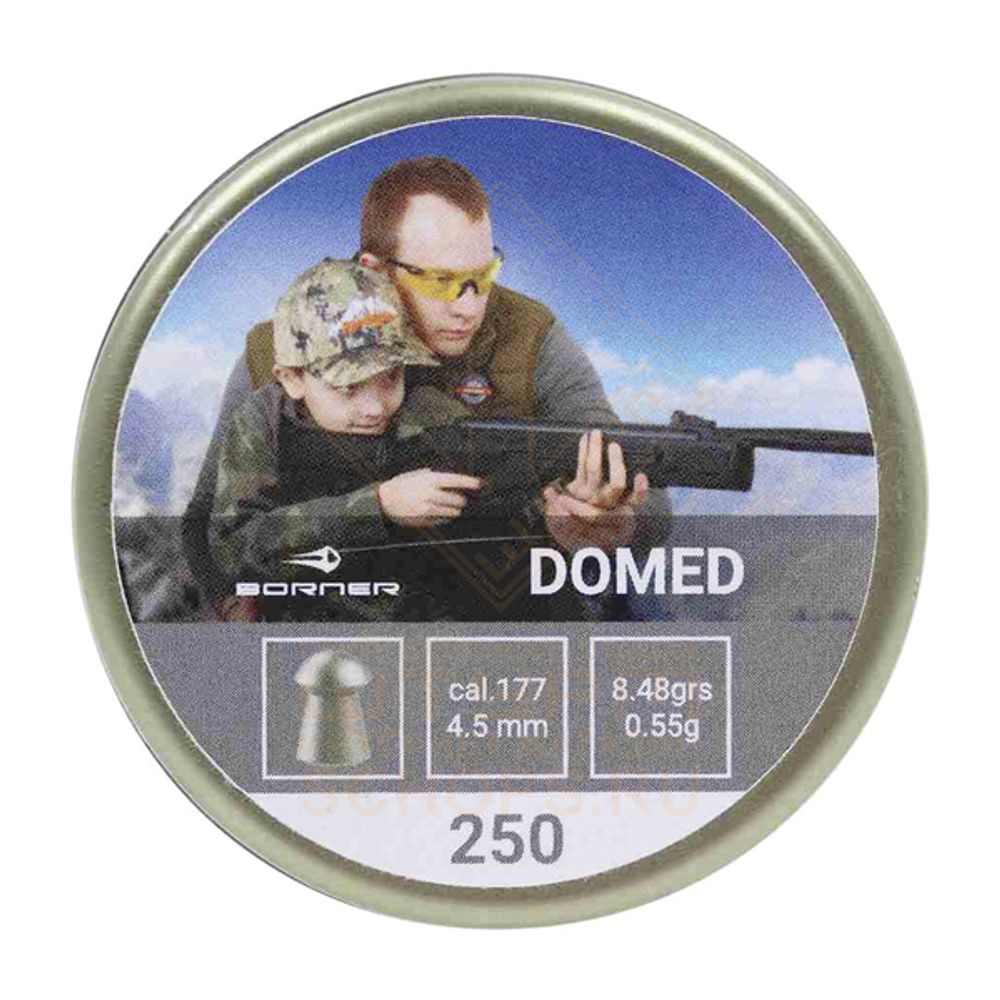 Пули Borner Domed 4,5 мм 0.55 г (250 шт)